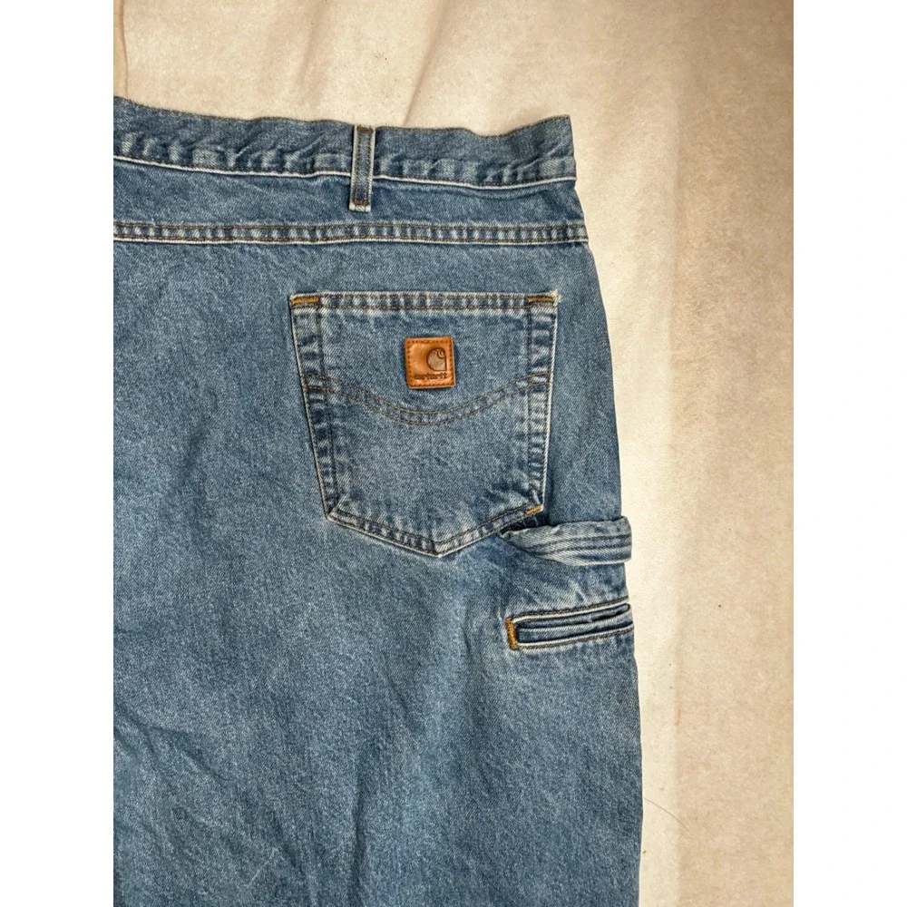 Carhartt‎ B171 DST Mens Relaxed Fit Carpenter Jeans Blue Denim 50x30